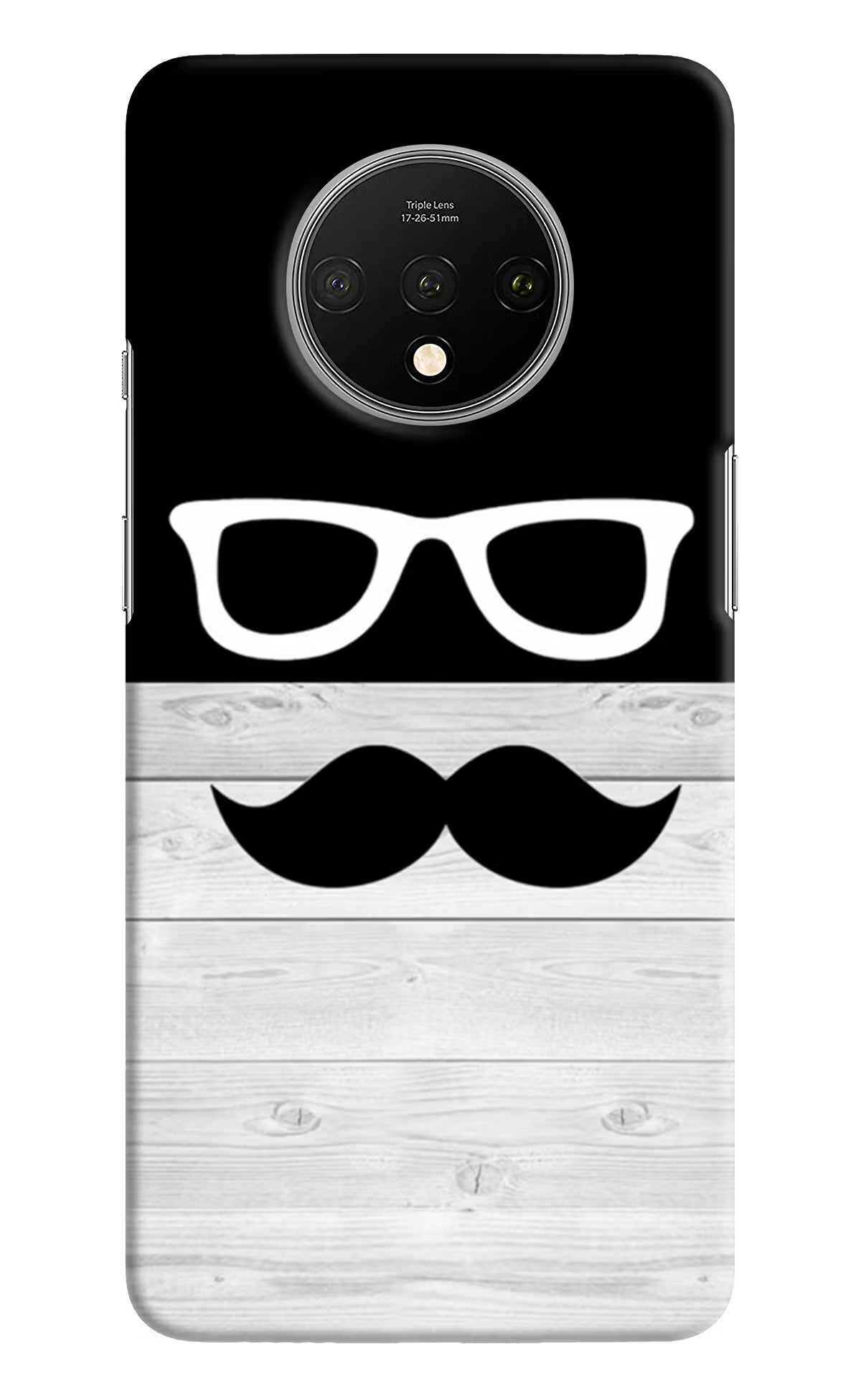 Mustache Oneplus 7T Hard Case Back Cover by Casekaro