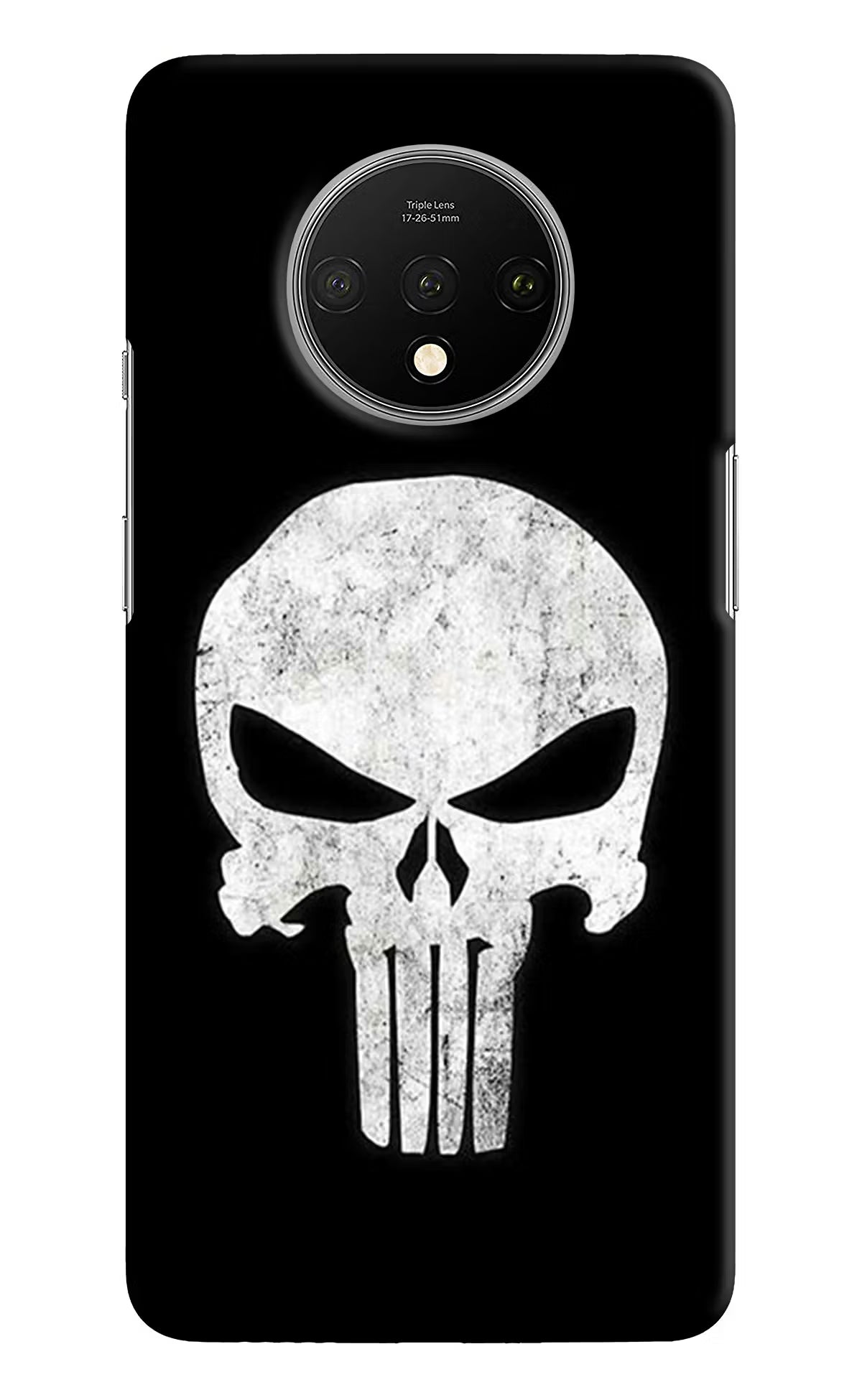 Punisher Skull Oneplus 7T Hard Case Back Cover by Casekaro