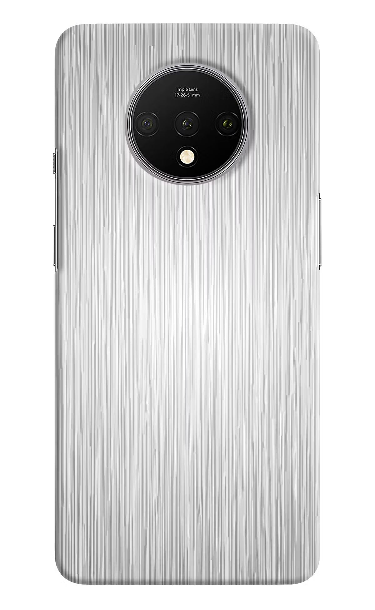 Wooden Grey Texture Oneplus 7T Hard Case Back Cover by Casekaro