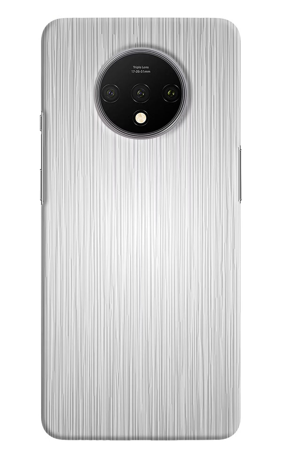 Wooden Grey Texture Oneplus 7T Back Cover, Hard case