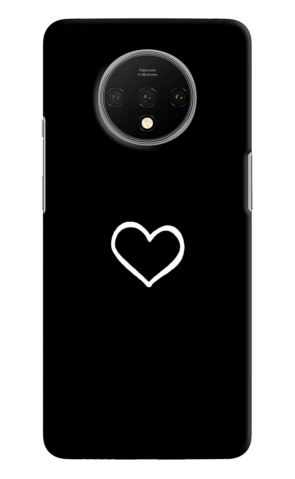Heart Oneplus 7T Hard Case Back Cover by Casekaro