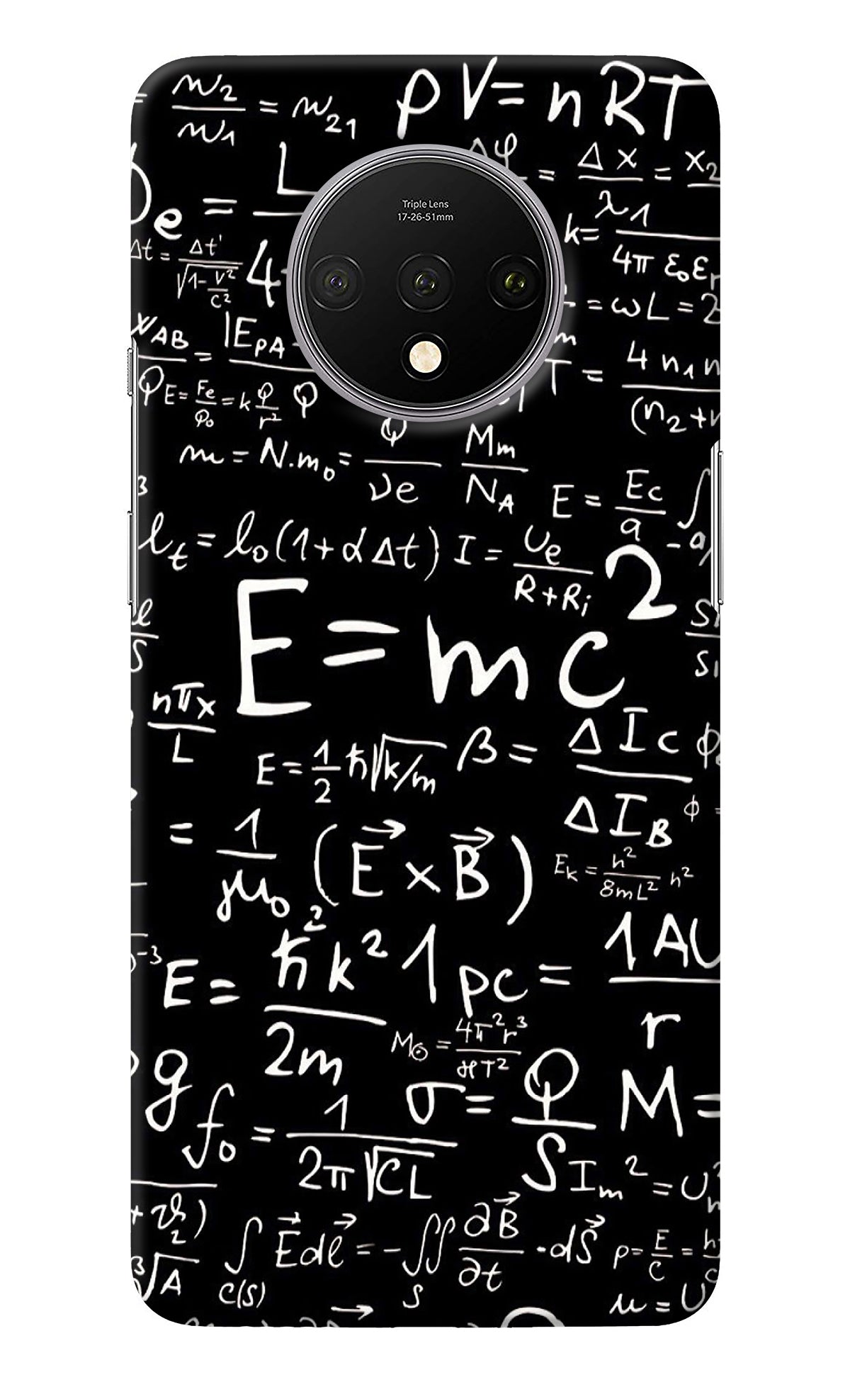 Physics Albert Einstein Formula Oneplus 7T Back Cover