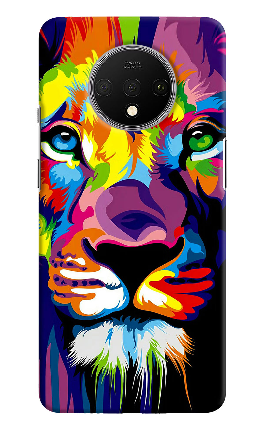 Lion Oneplus 7T Back Cover, Hard case
