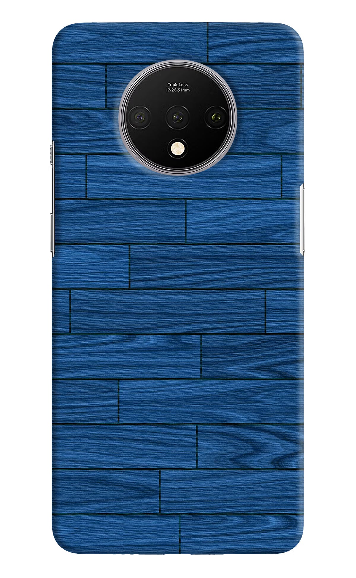 Wooden Texture Oneplus 7T Hard Case Back Cover by Casekaro