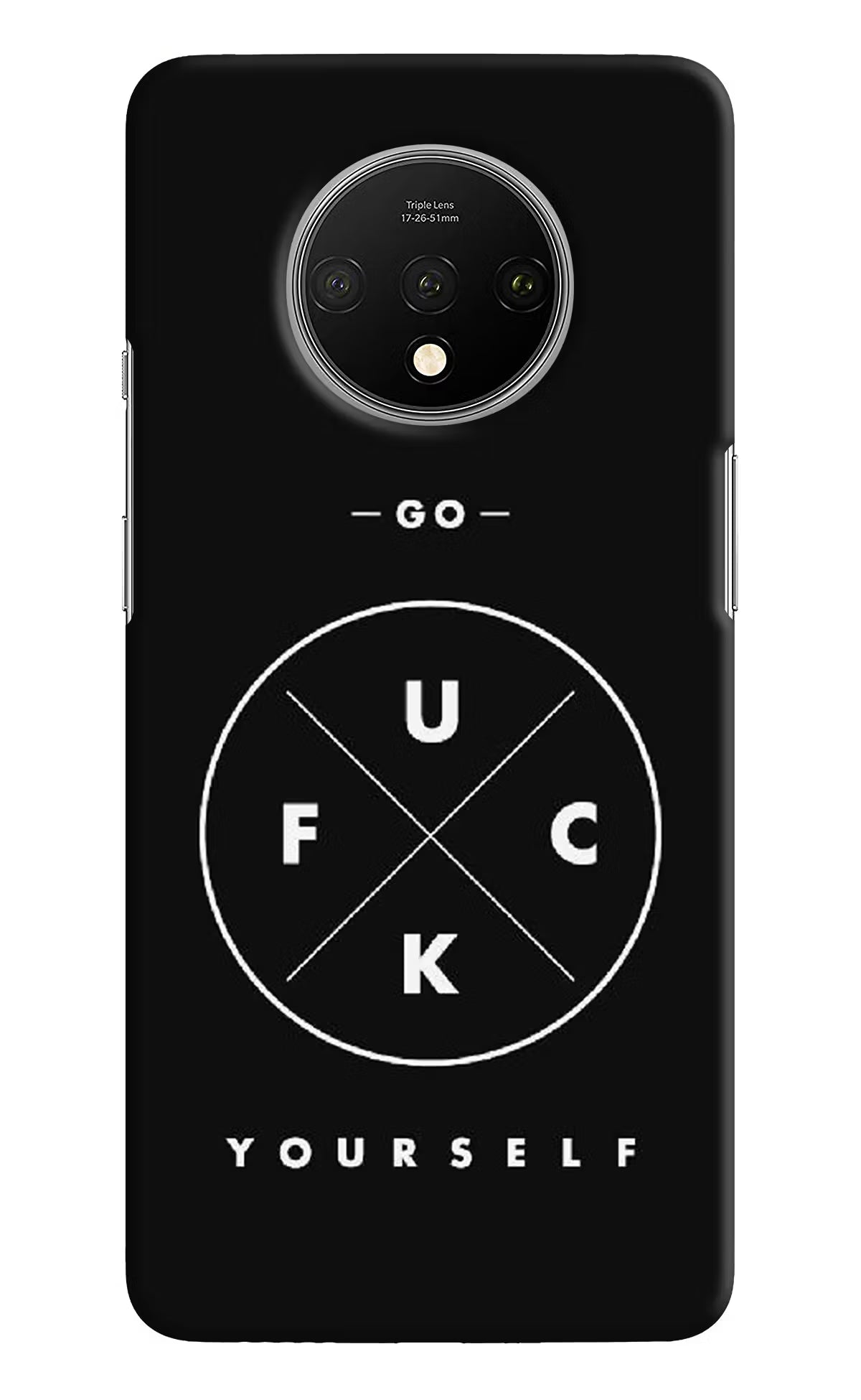 Go Fuck Yourself Oneplus 7T Hard Case Back Cover by Casekaro
