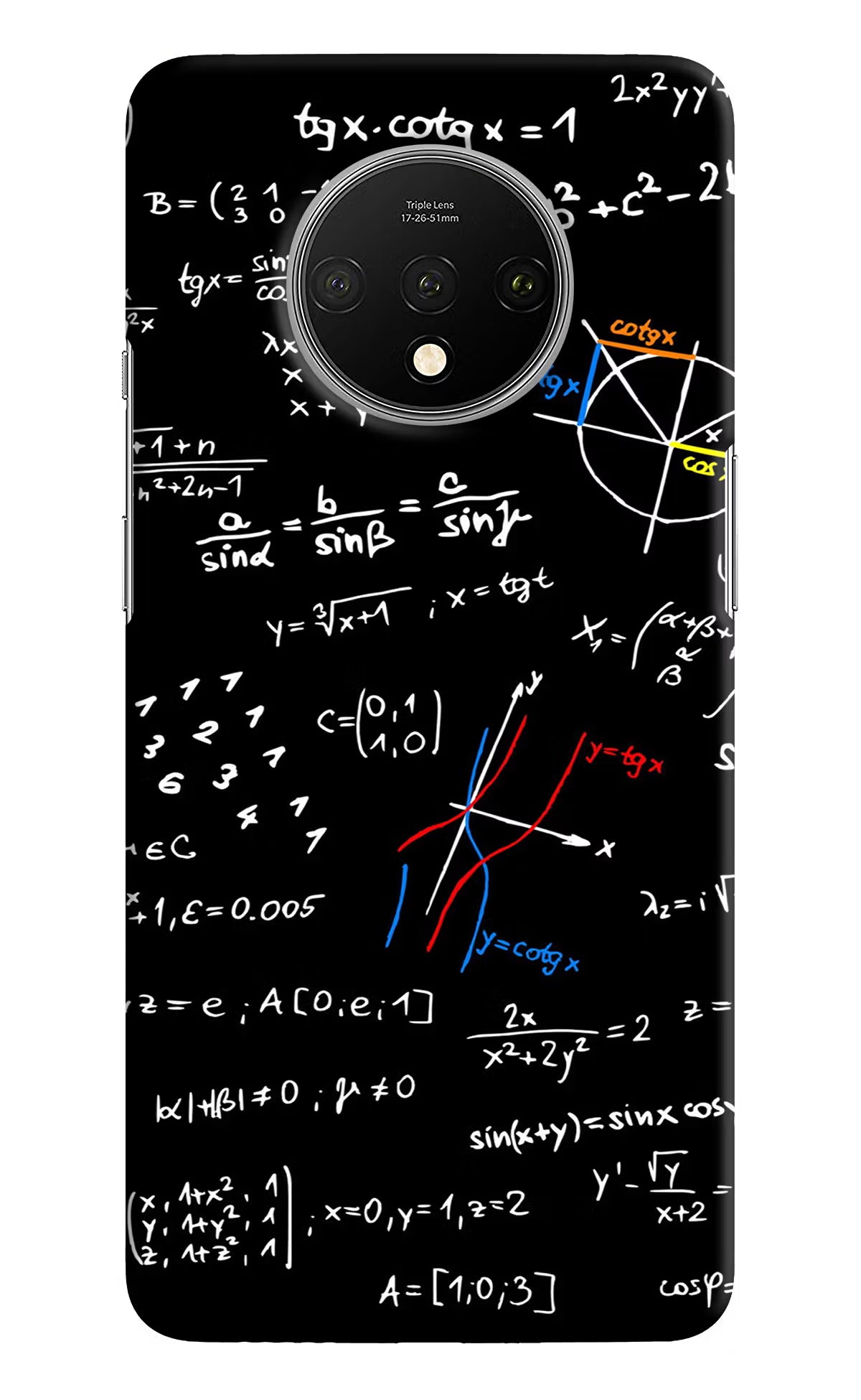 Mathematics Formula Oneplus 7T Hard Case Back Cover by Casekaro