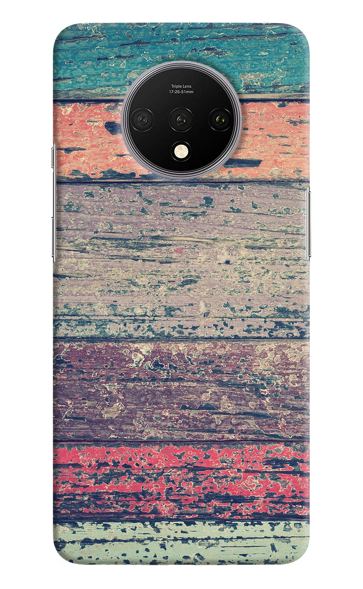 Colourful Wall Oneplus 7T Hard Case Back Cover by Casekaro