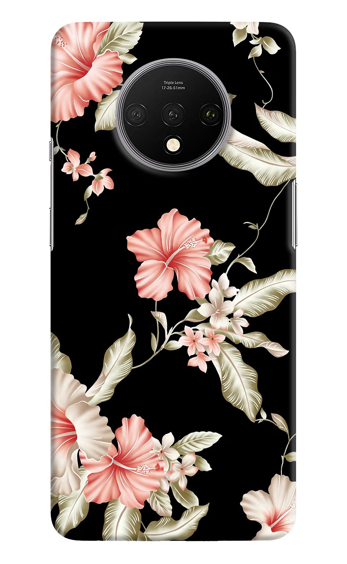 Flowers Oneplus 7T Hard Case Back Cover by Casekaro
