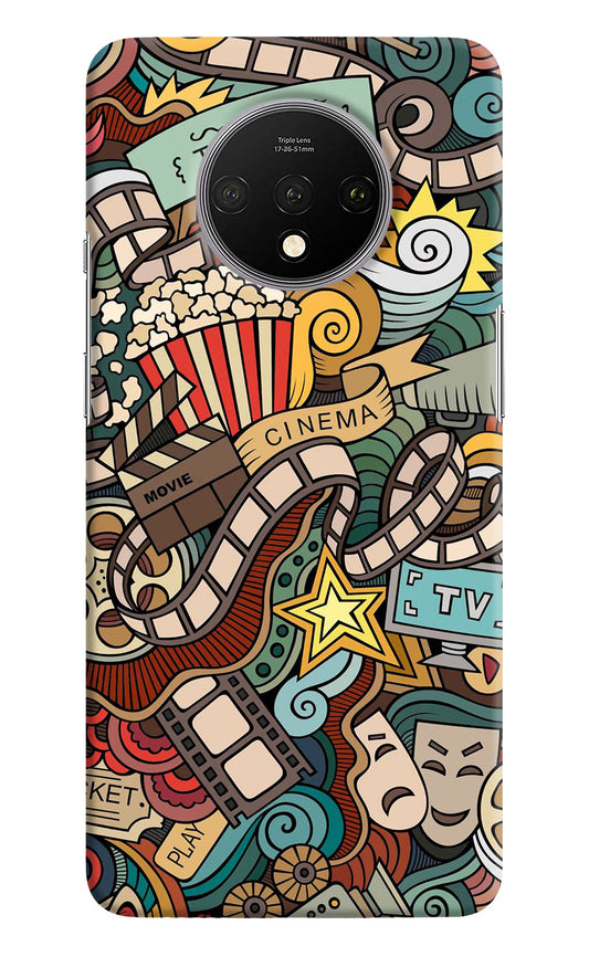 Cinema Abstract Oneplus 7T Hard Case Back Cover by Casekaro