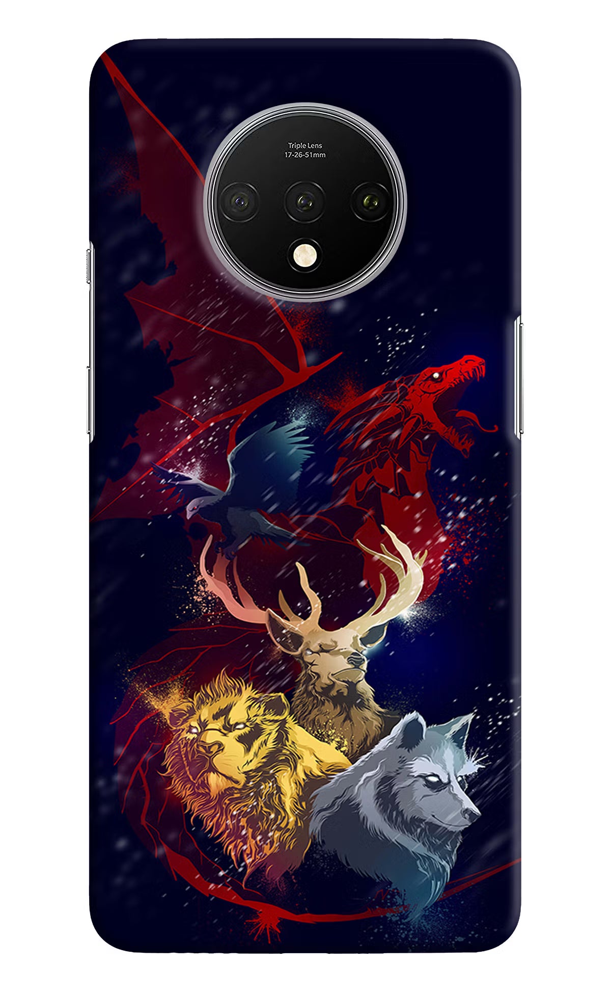 Game Of Thrones Oneplus 7T Hard Case Back Cover by Casekaro