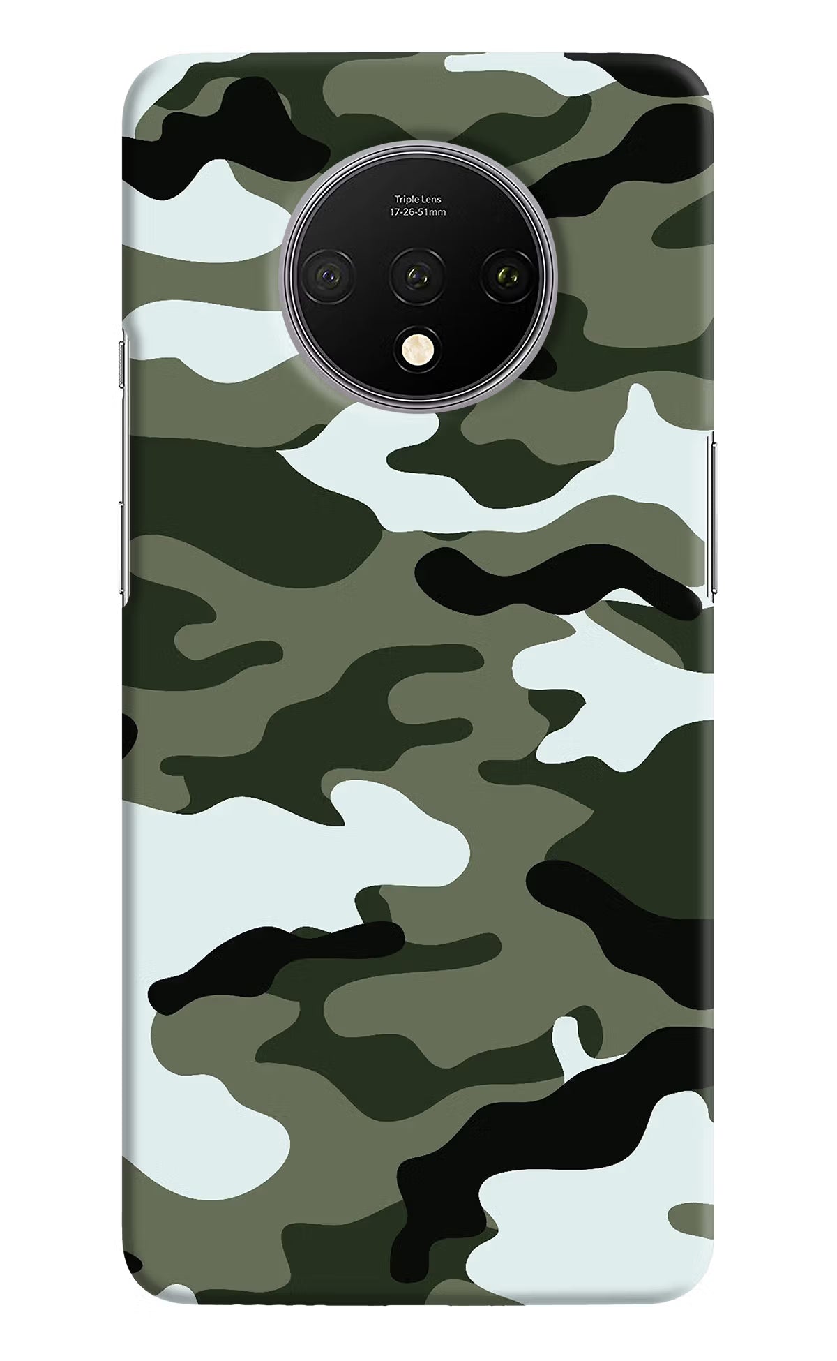 Camouflage Oneplus 7T Hard Case Back Cover by Casekaro
