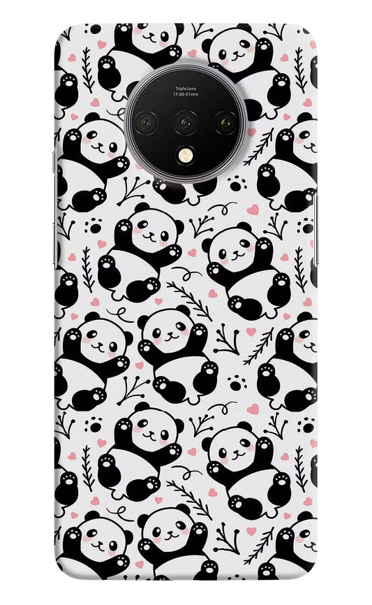 Cute Panda Oneplus 7T Hard Case Back Cover by Casekaro