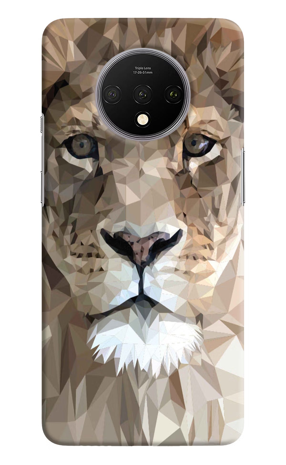 Lion Art Oneplus 7T Hard Case Back Cover by Casekaro