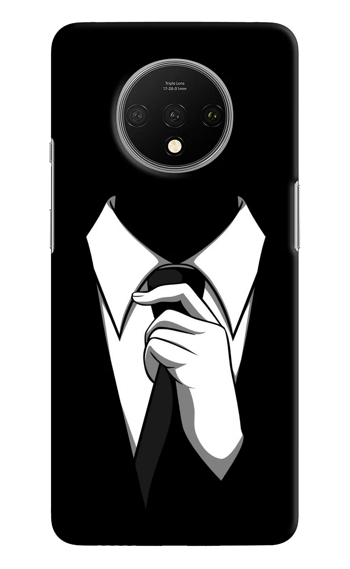 Black Tie Oneplus 7T Hard Case Back Cover by Casekaro
