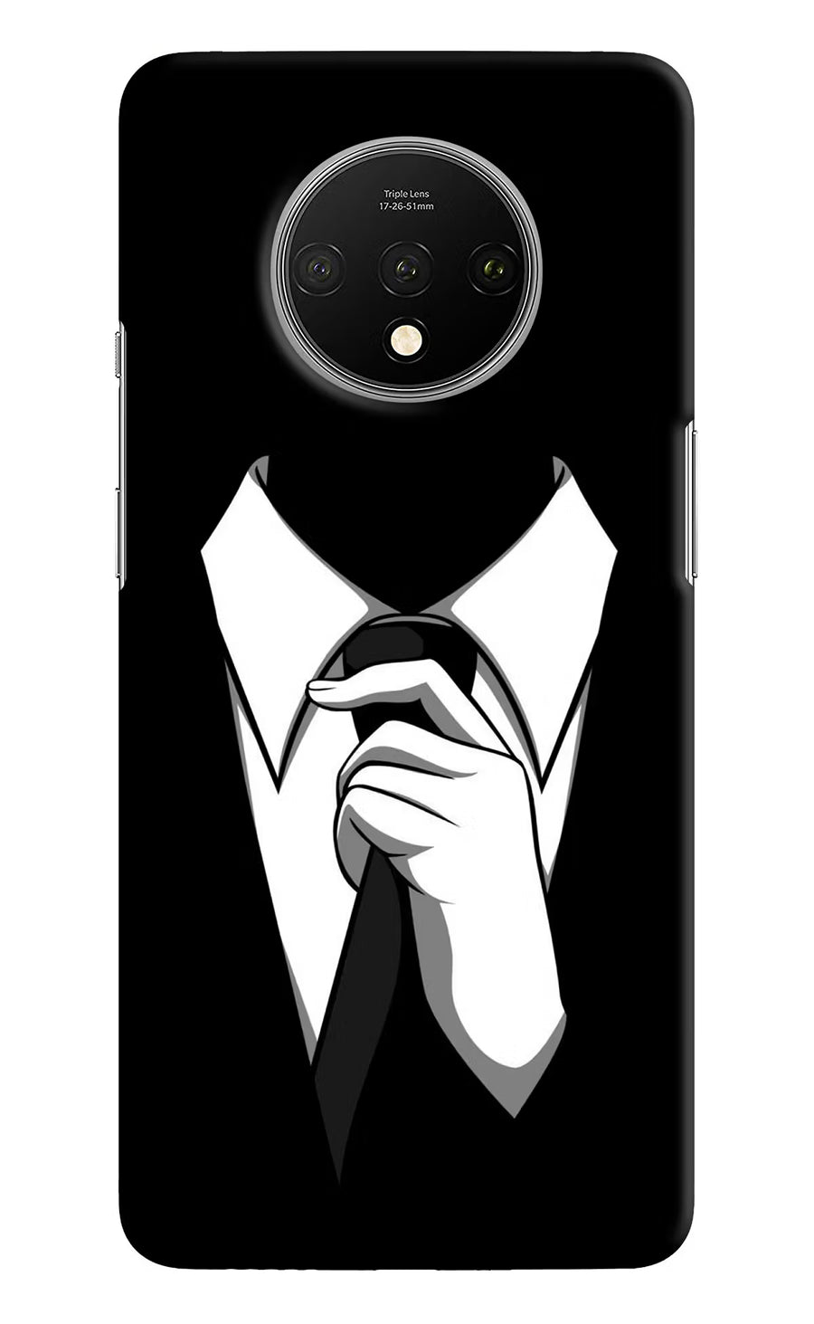 Black Tie Oneplus 7T Back Cover, Hard case
