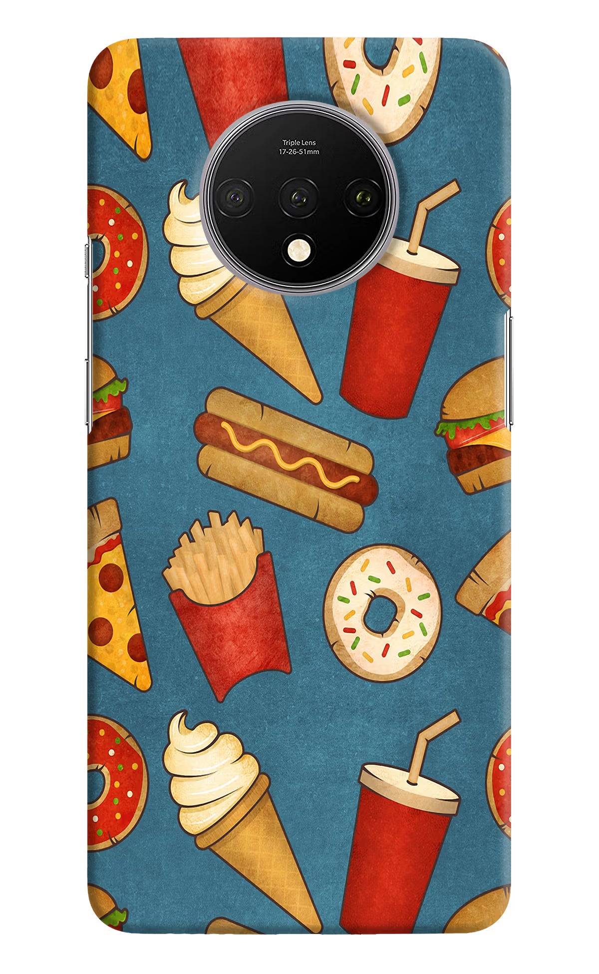 Foodie Oneplus 7T Hard Case Back Cover by Casekaro
