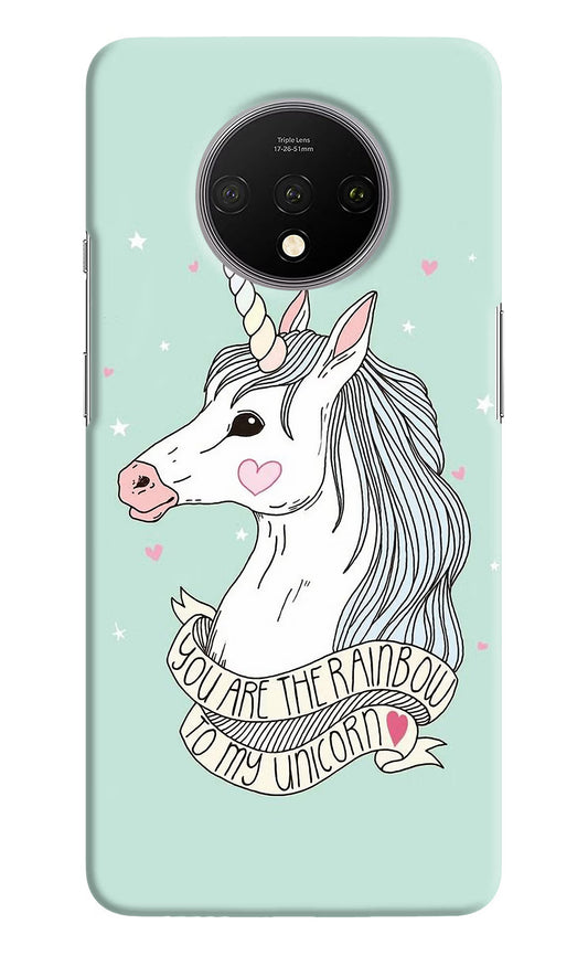 Unicorn Wallpaper Oneplus 7T Hard Case Back Cover by Casekaro