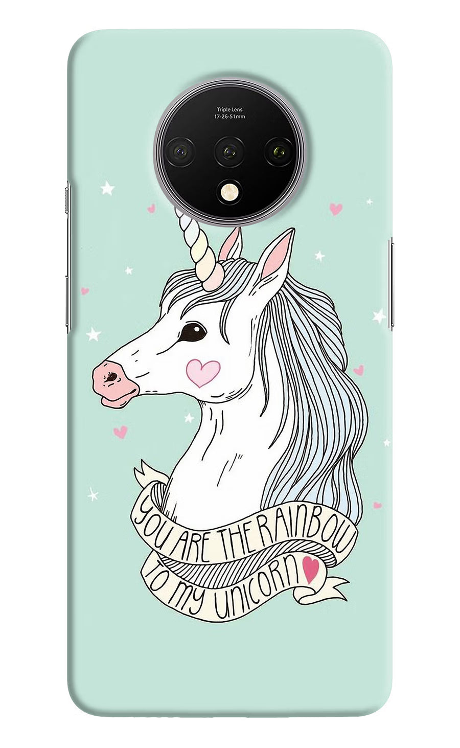 Unicorn Wallpaper Oneplus 7T Back Cover, Hard case