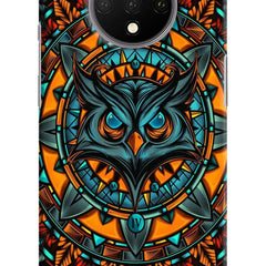 Angry Owl Art Oneplus 7T Hard Case Back Cover by Casekaro