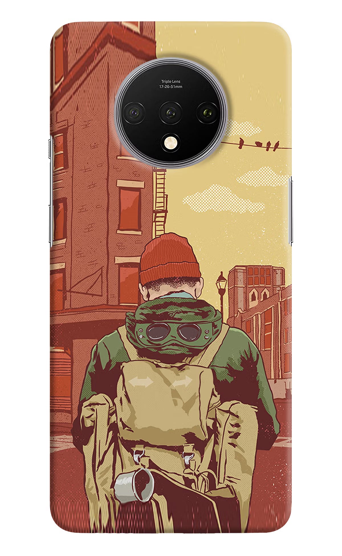 Adventurous Oneplus 7T Hard Case Back Cover by Casekaro
