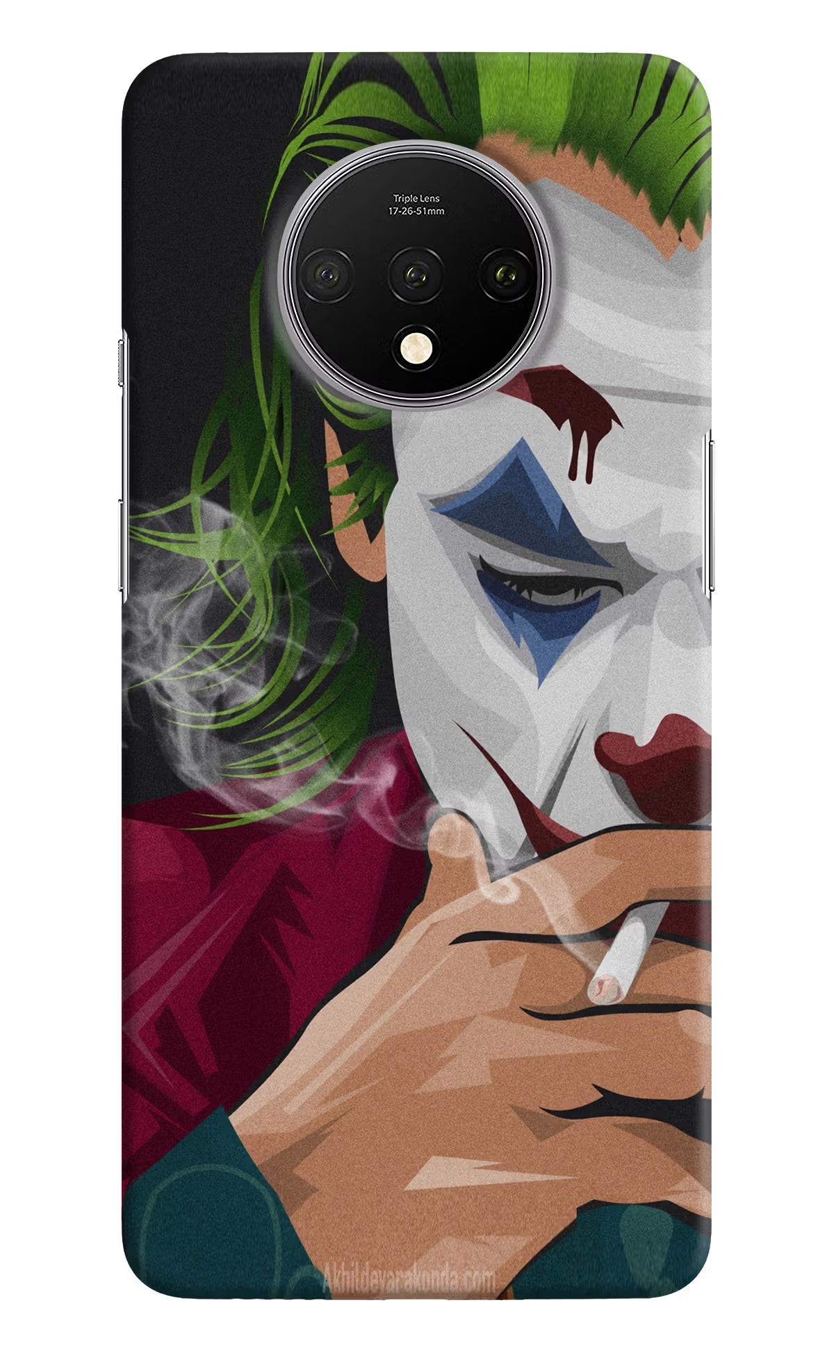 Joker Smoking Oneplus 7T Hard Case Back Cover by Casekaro