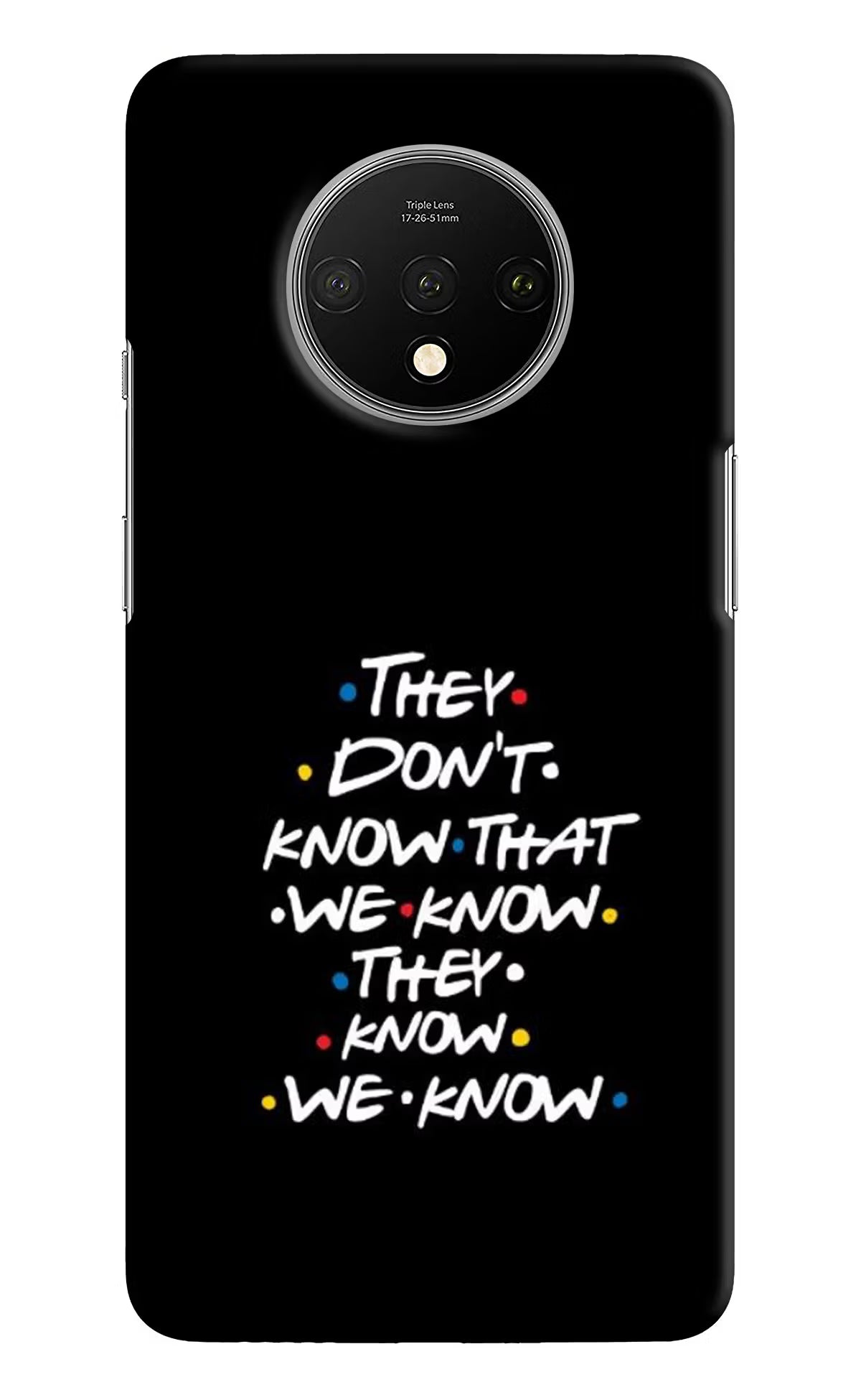 FRIENDS Dialogue Oneplus 7T Hard Case Back Cover by Casekaro