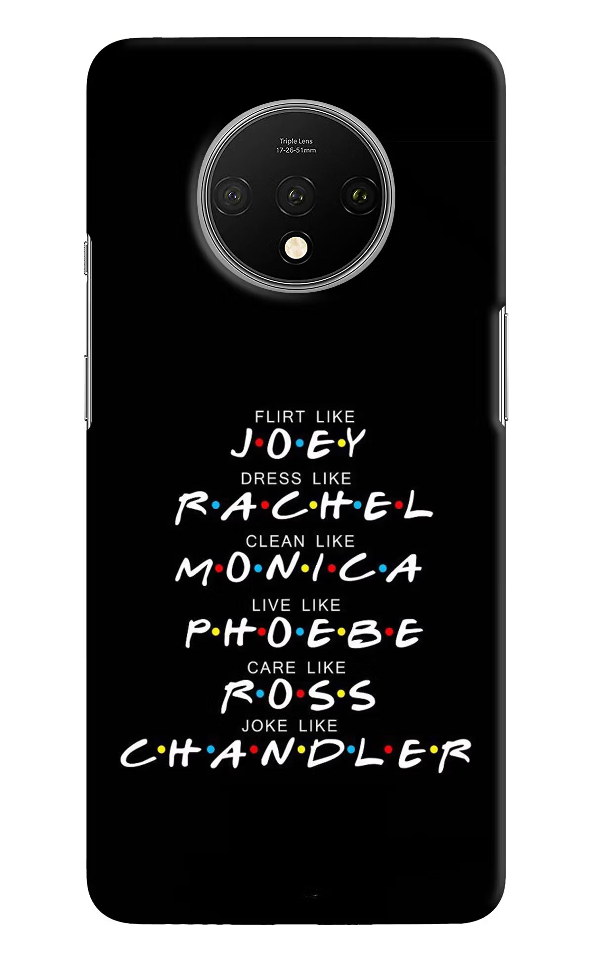 FRIENDS Character Oneplus 7T Hard Case Back Cover by Casekaro