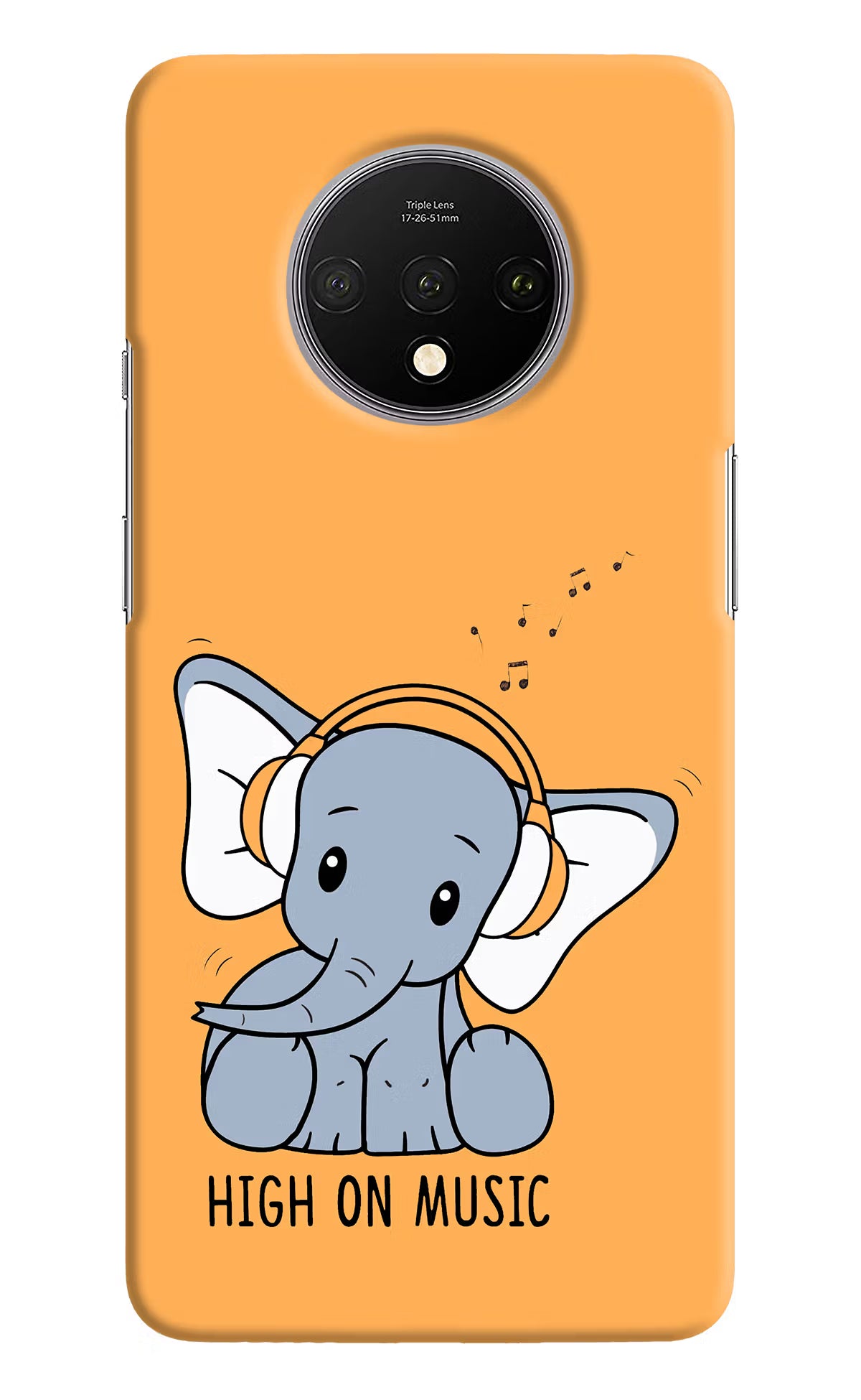 High On Music Oneplus 7T Hard Case Back Cover by Casekaro