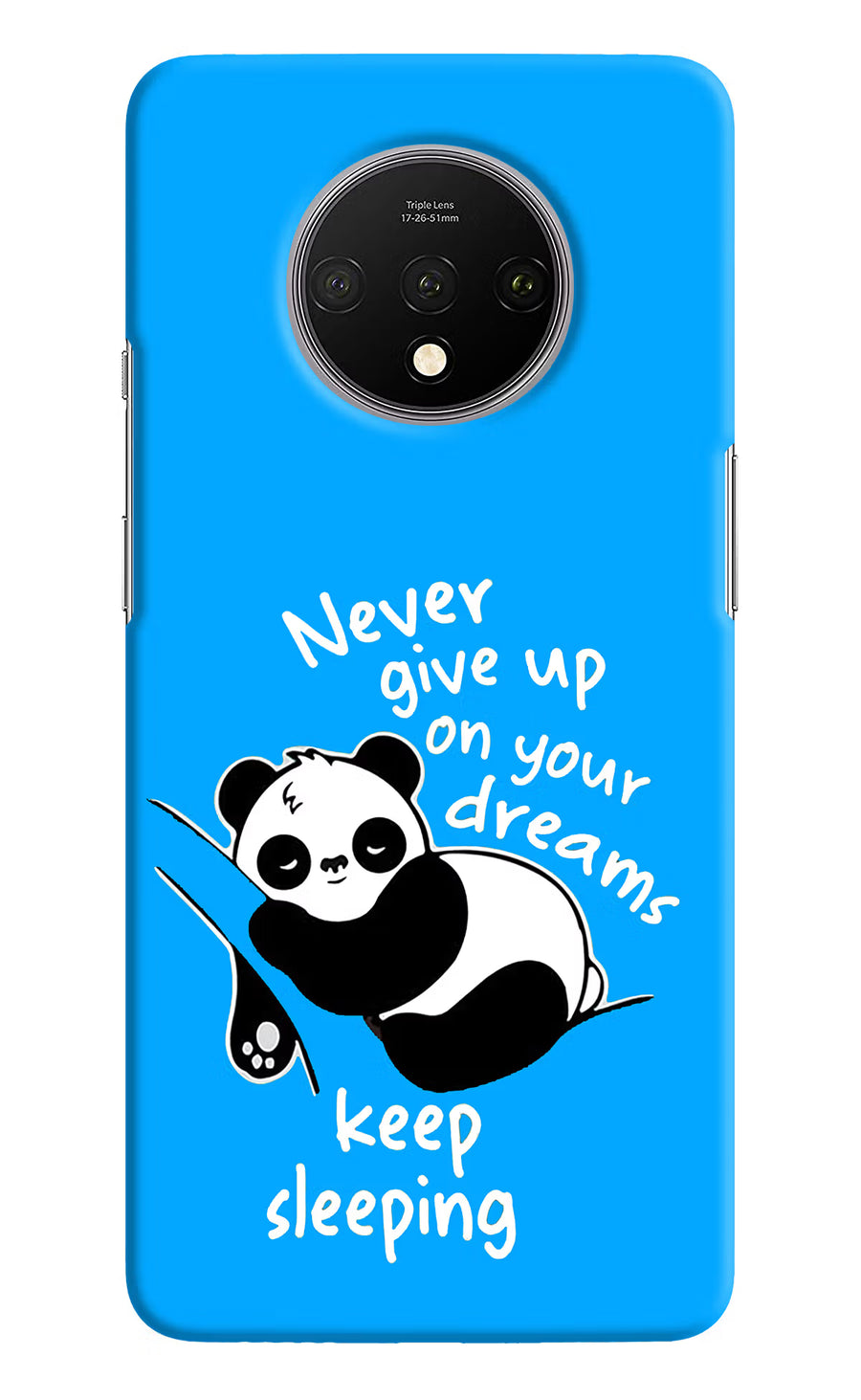 Keep Sleeping Oneplus 7T Back Cover, Hard case