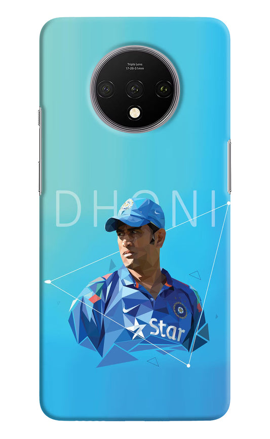 Dhoni Artwork Oneplus 7T Hard Case Back Cover by Casekaro