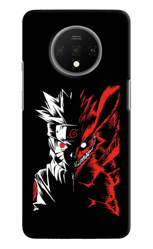 Naruto Two Face Oneplus 7T Hard Case Back Cover by Casekaro