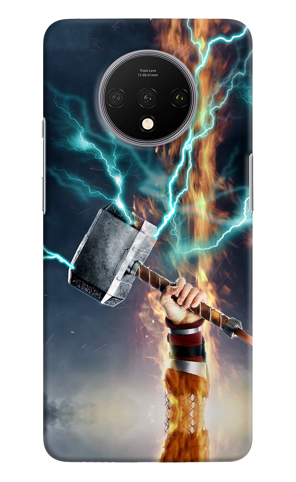 Thor Hammer Mjolnir Oneplus 7T Hard Case Back Cover by Casekaro