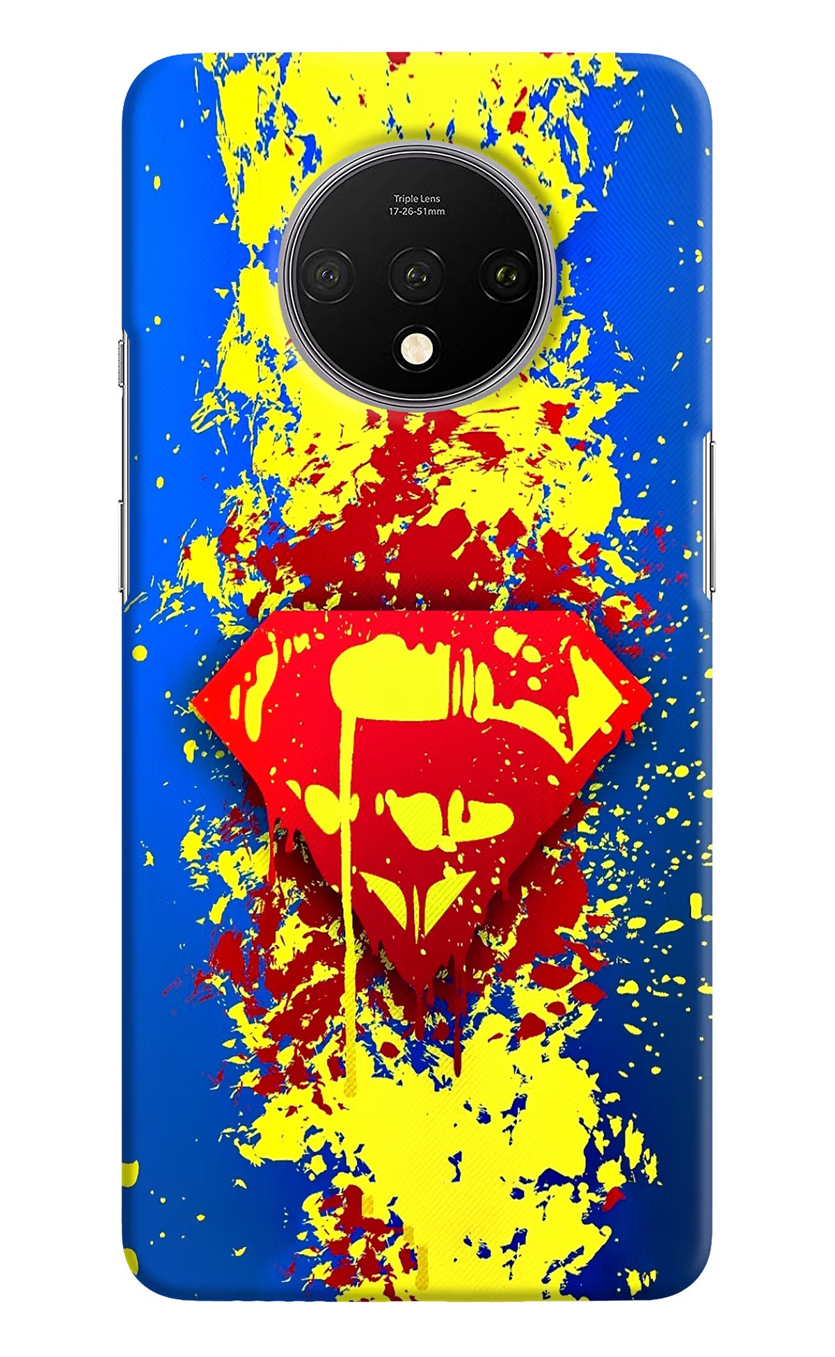 Superman logo Oneplus 7T Hard Case Back Cover by Casekaro