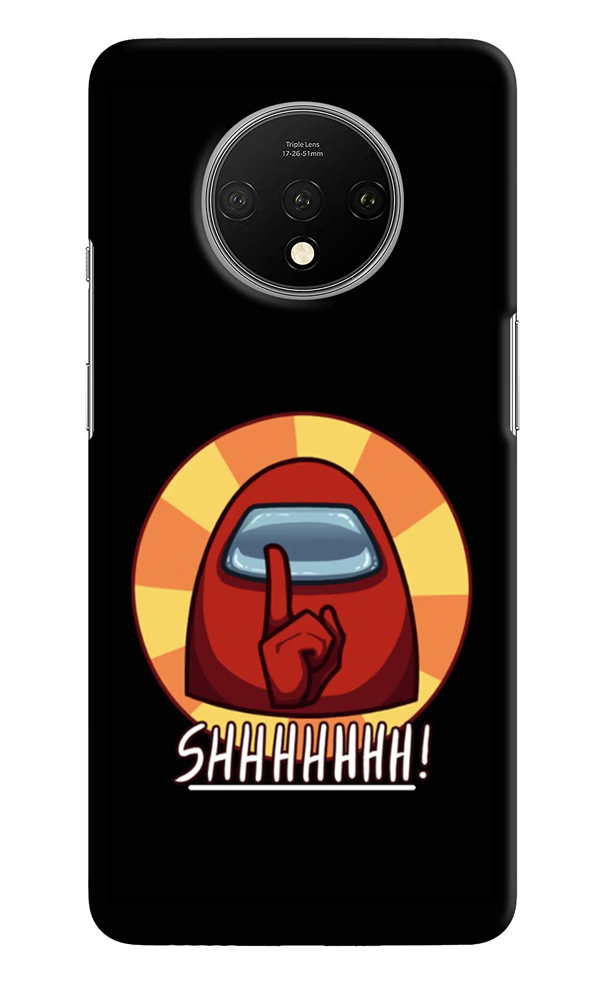 Among Us Shhh! Oneplus 7T Hard Case Back Cover by Casekaro