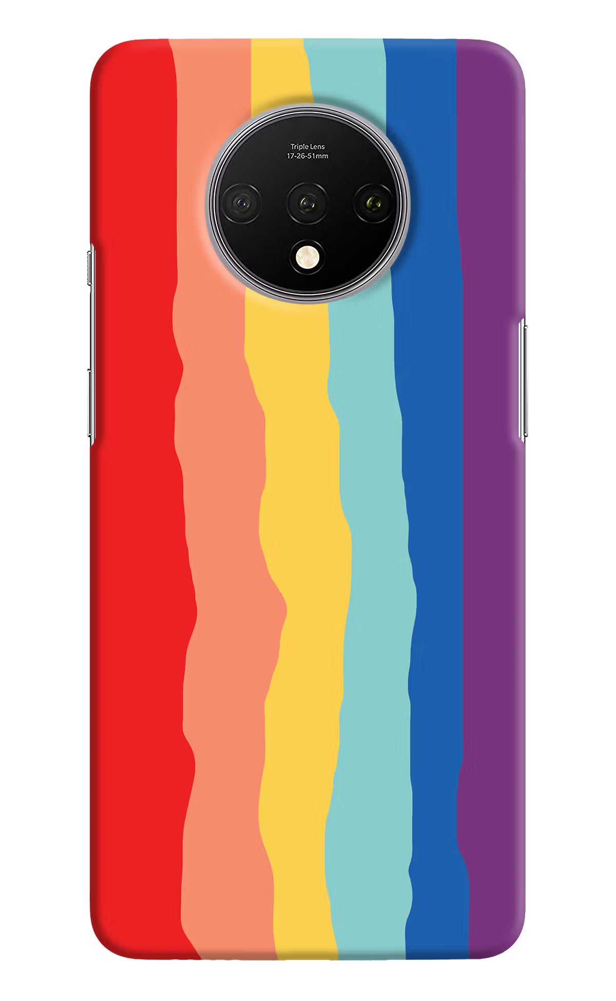 Rainbow Oneplus 7T Hard Case Back Cover by Casekaro