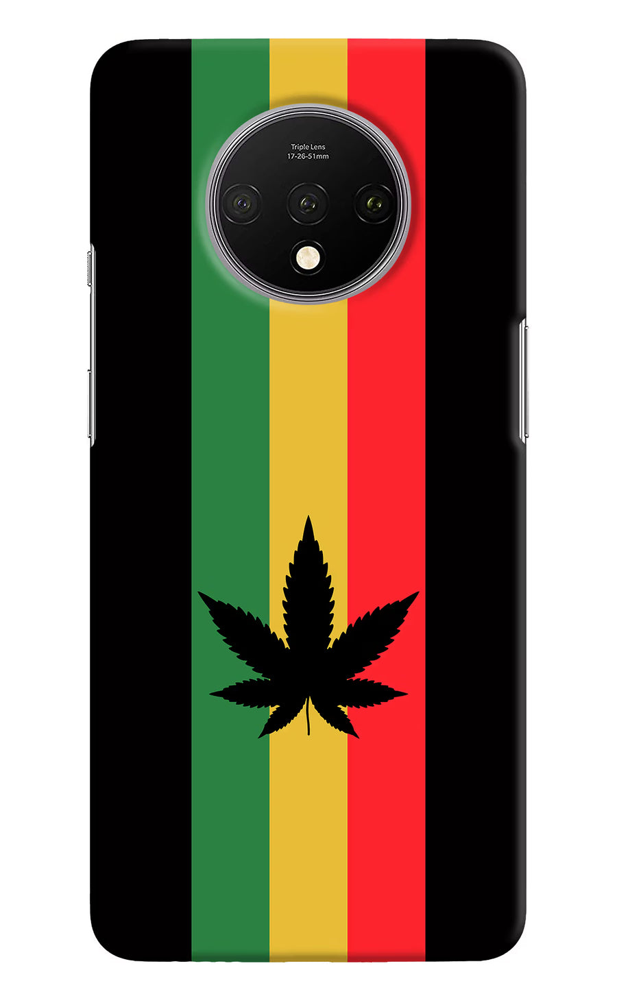Weed Flag Oneplus 7T Back Cover, Hard case