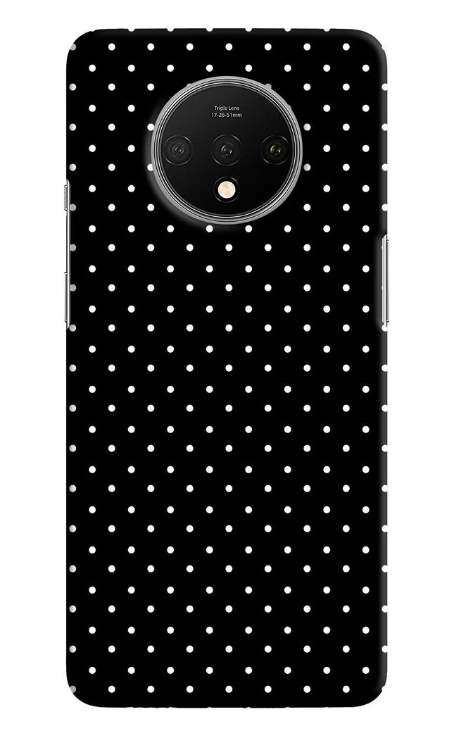 White Dots Oneplus 7T Hard Case Back Cover by Casekaro