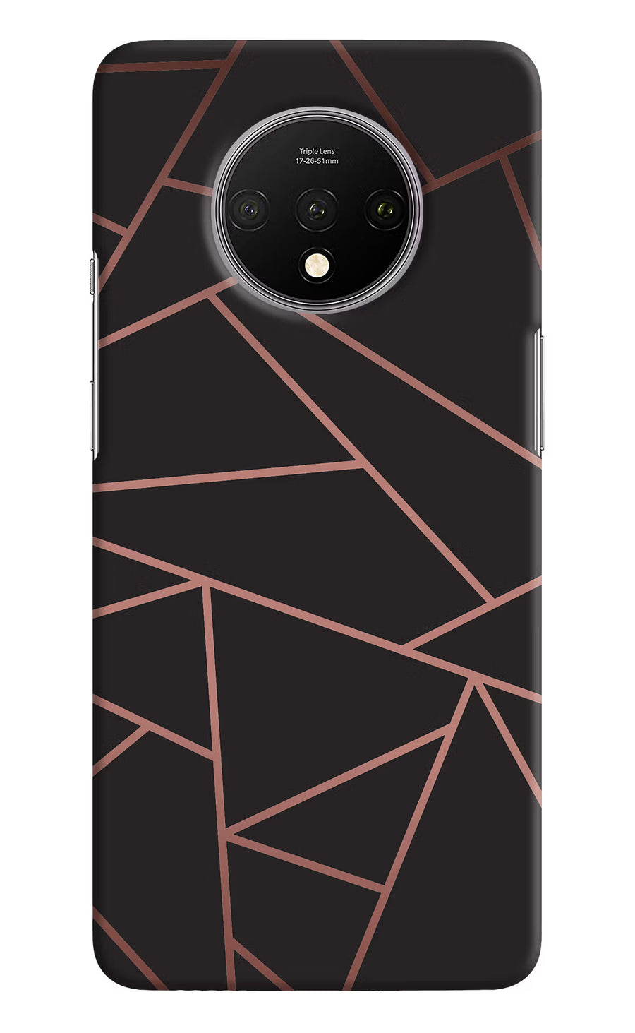 Geometric Pattern Oneplus 7T Back Cover, Hard case