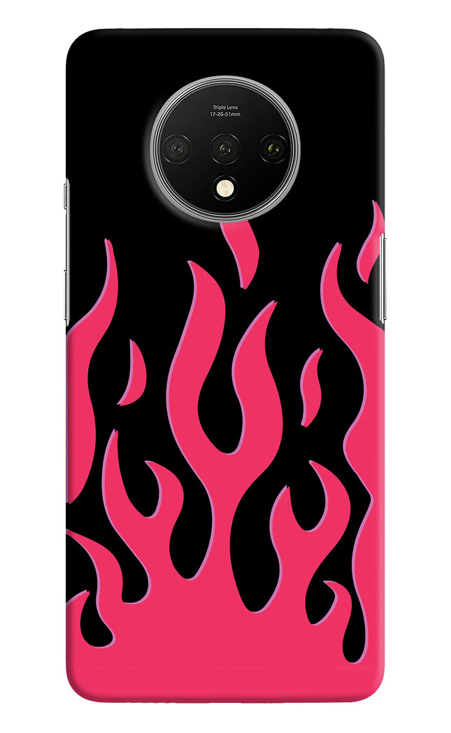Fire Flames Oneplus 7T Hard Case Back Cover by Casekaro
