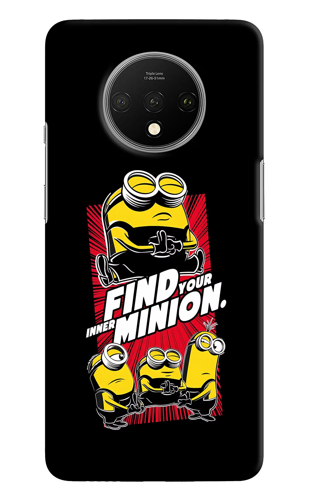 Find your inner Minion Oneplus 7T Hard Case Back Cover by Casekaro