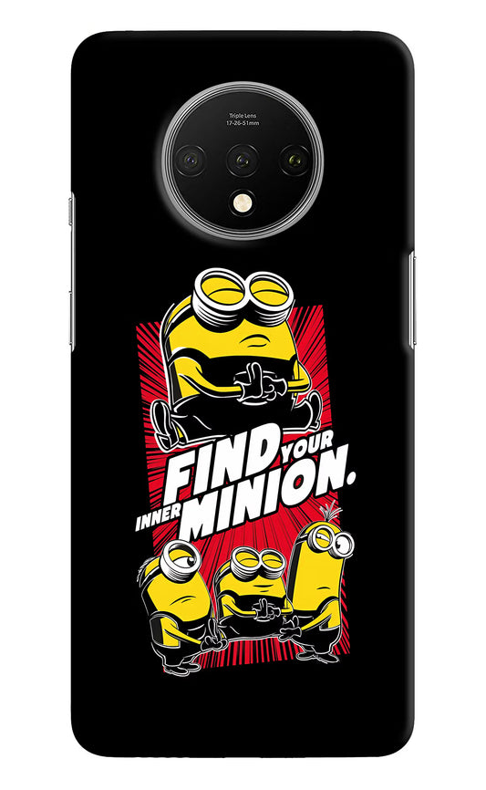 Find your inner Minion Oneplus 7T Hard Case Back Cover by Casekaro
