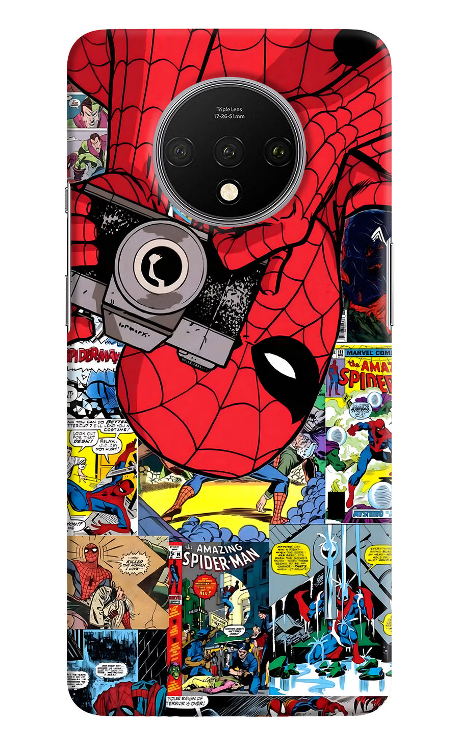Spider Man Oneplus 7T Back Cover, Hard case