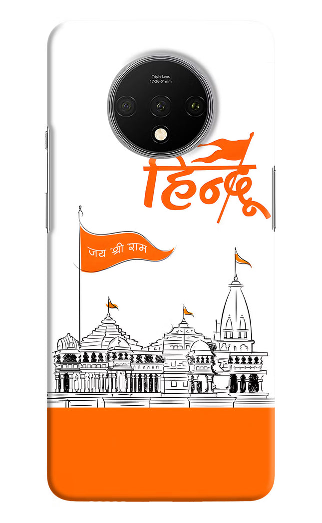 Jai Shree Ram Hindu Oneplus 7T Hard Case Back Cover by Casekaro
