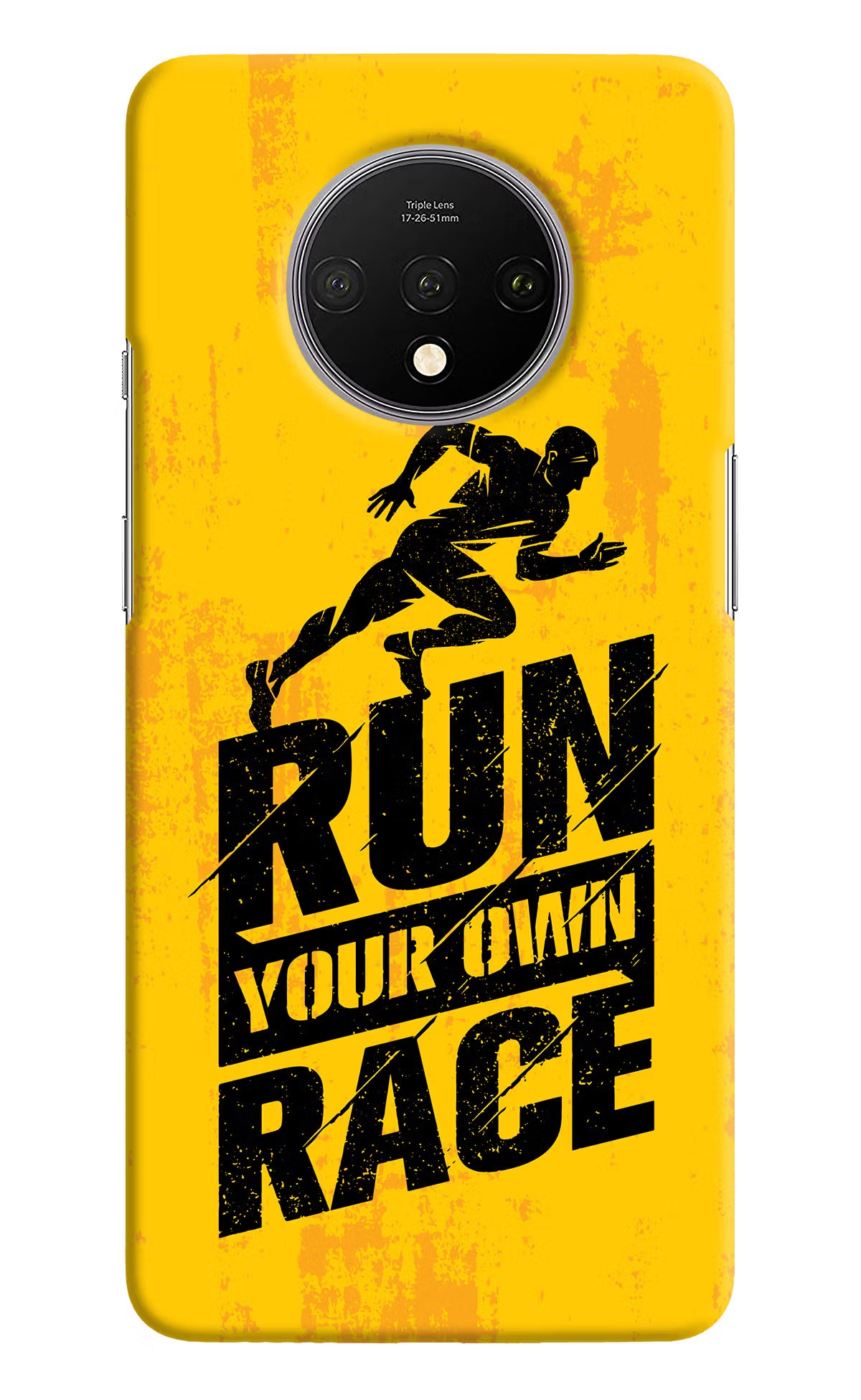 Run Your Own Race Oneplus 7T Hard Case Back Cover by Casekaro