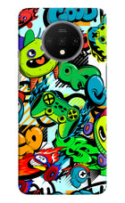 Game Doodle Oneplus 7T Hard Case Back Cover by Casekaro