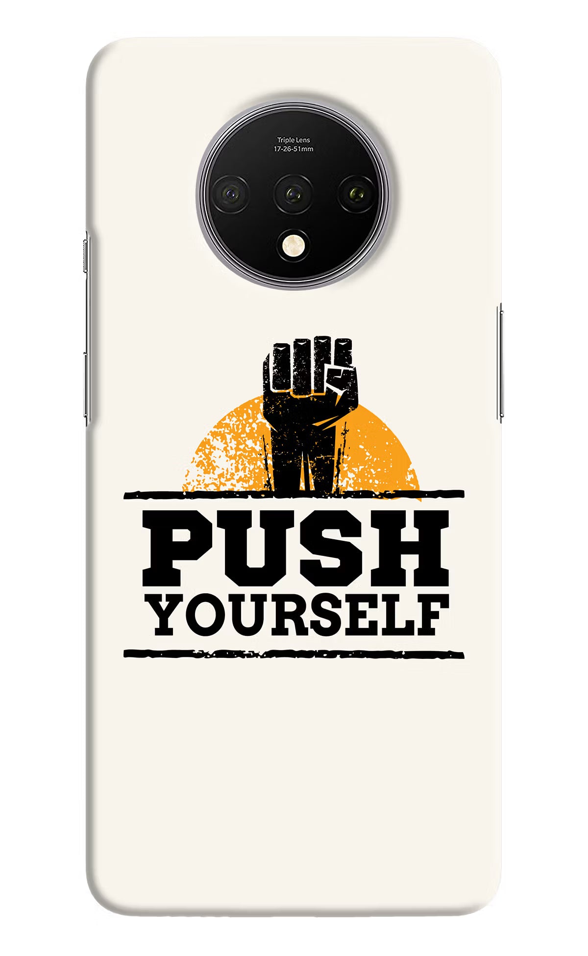 Push Yourself Oneplus 7T Hard Case Back Cover by Casekaro