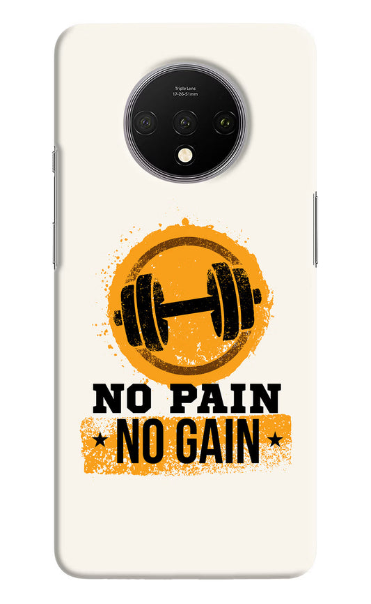 No Pain No Gain Oneplus 7T Hard Case Back Cover by Casekaro