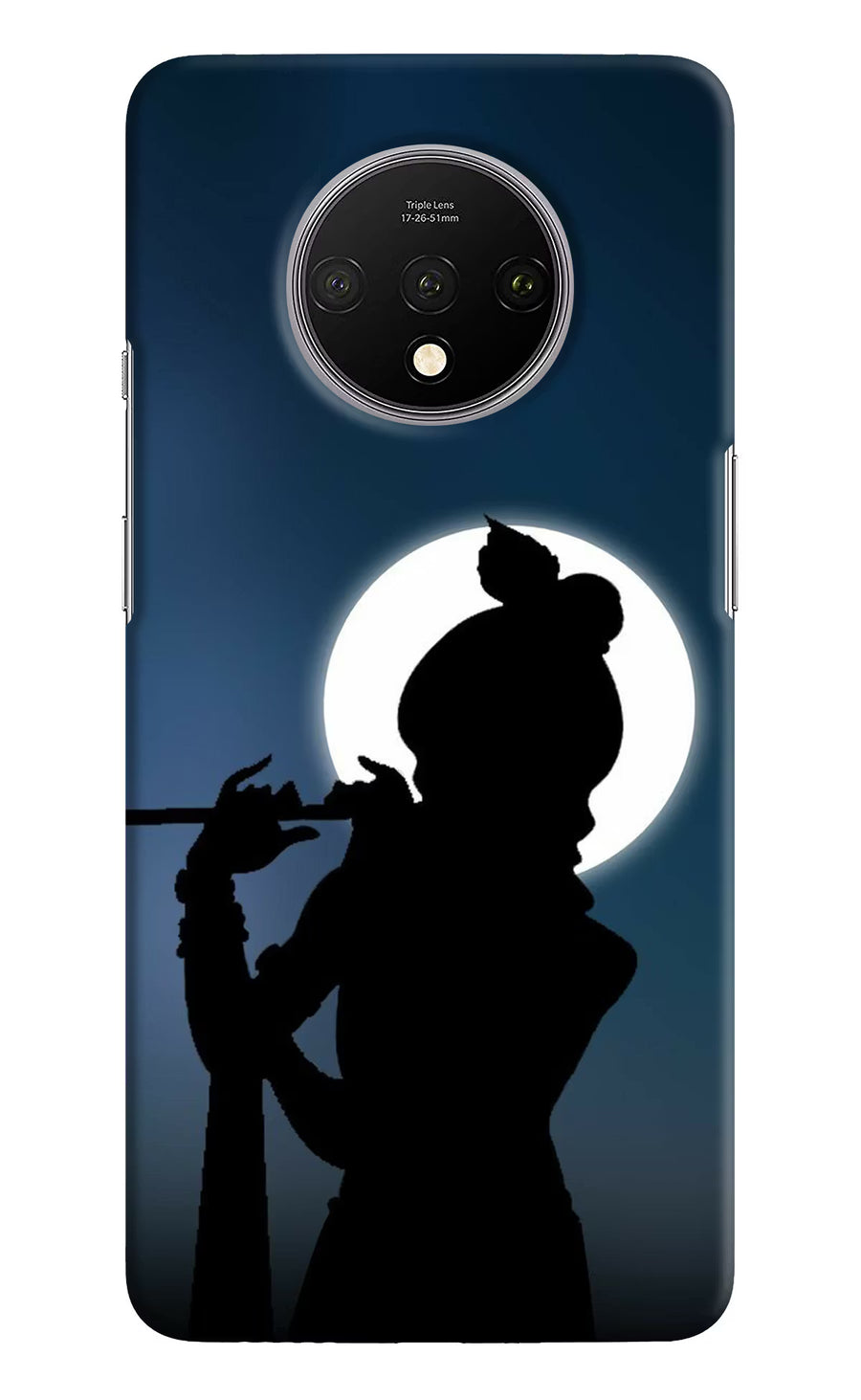 Shri Krishna Silhouette Oneplus 7T Back Cover, Hard case
