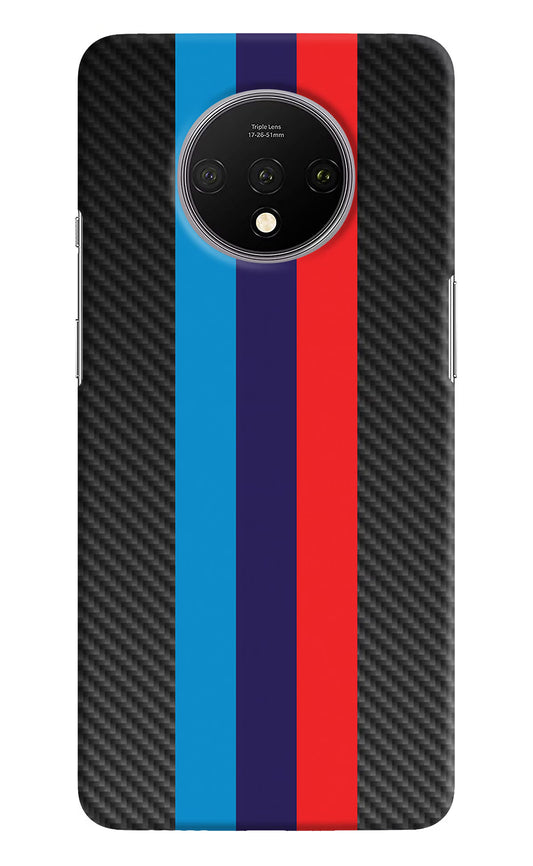 BMW Stripes Pattern Oneplus 7T Hard Case Back Cover by Casekaro