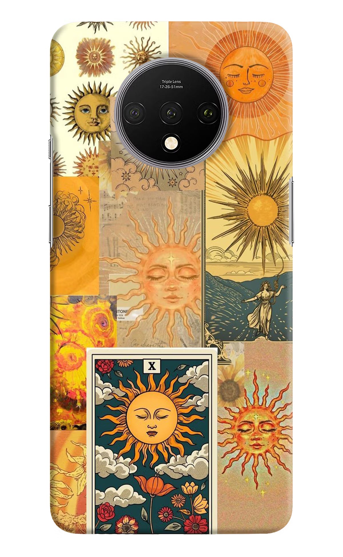 Sun Oneplus 7T Hard Case Back Cover by Casekaro
